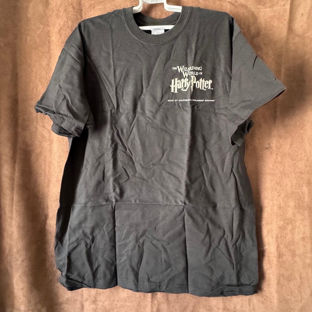 Harry Potter Wizarding World Universal Orlando‎ Resort Black Graphic Tee Large